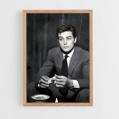 ap-alain delon-6 cadre Bois clair