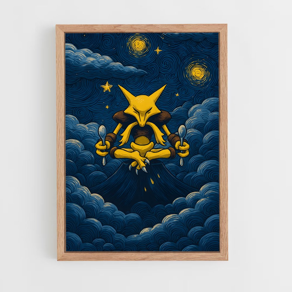 ap-alakazam-1 cadre Bois clair