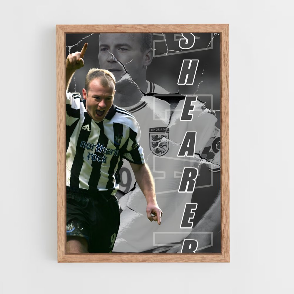 ap-alan shearer-4 cadre Bois clair