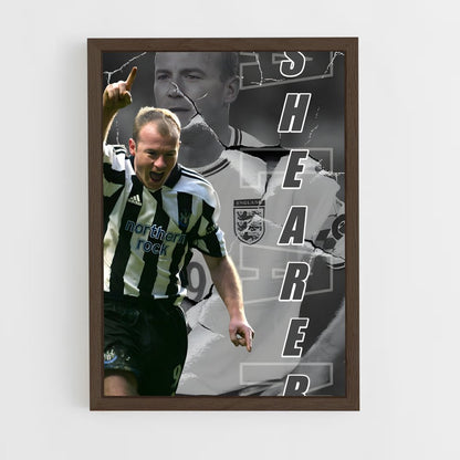 ap-alan shearer-4 cadre Bois foncé