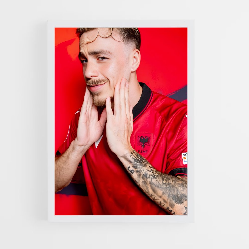 ap-albania national football team-6 cadre Blanc