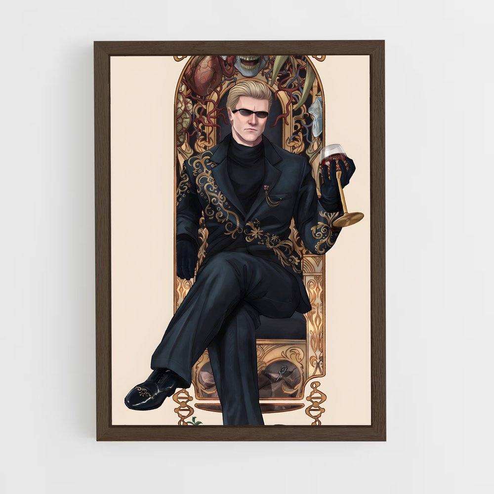 ap-albert wesker-1 cadre Bois foncé