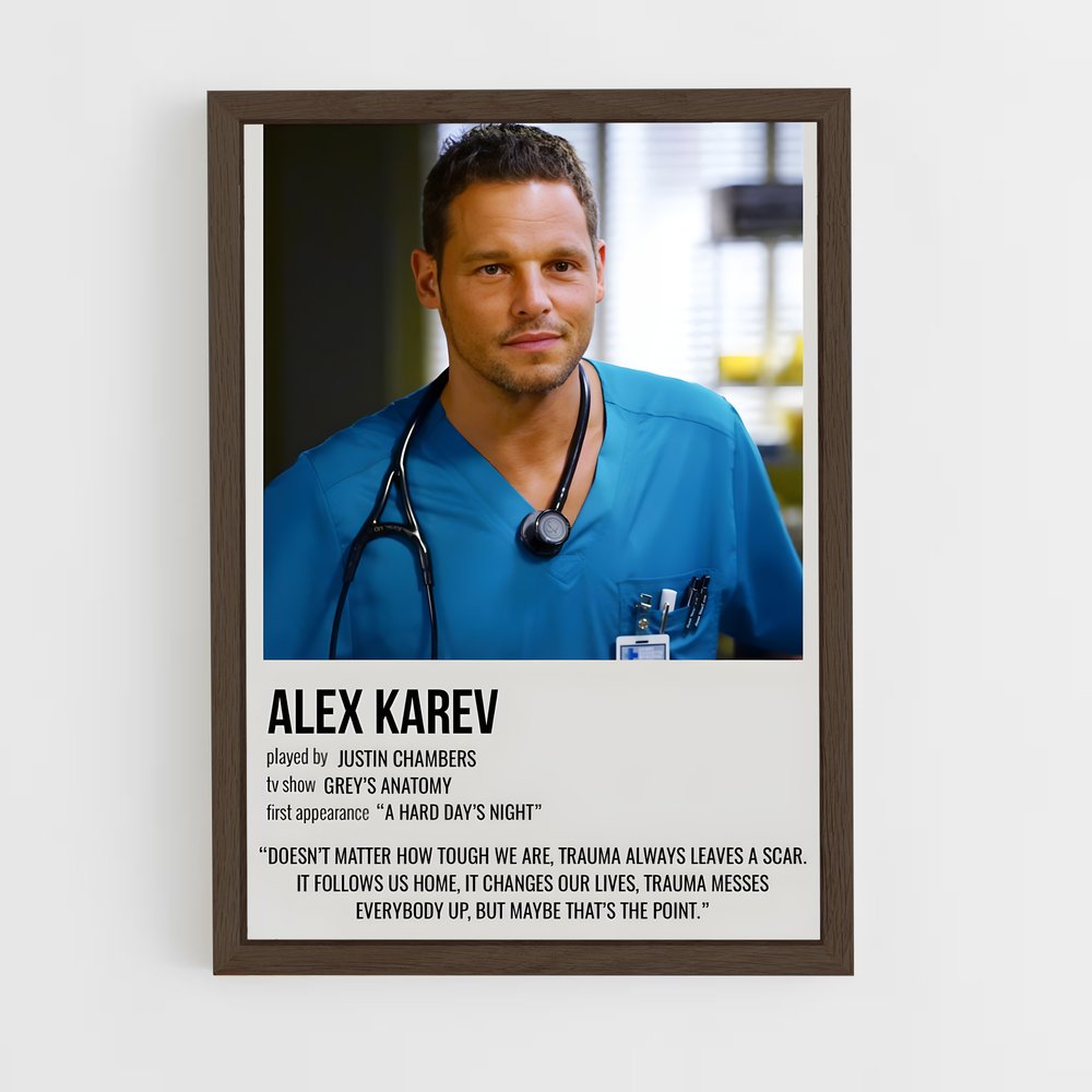 ap-alex karev-4 cadre Bois foncé