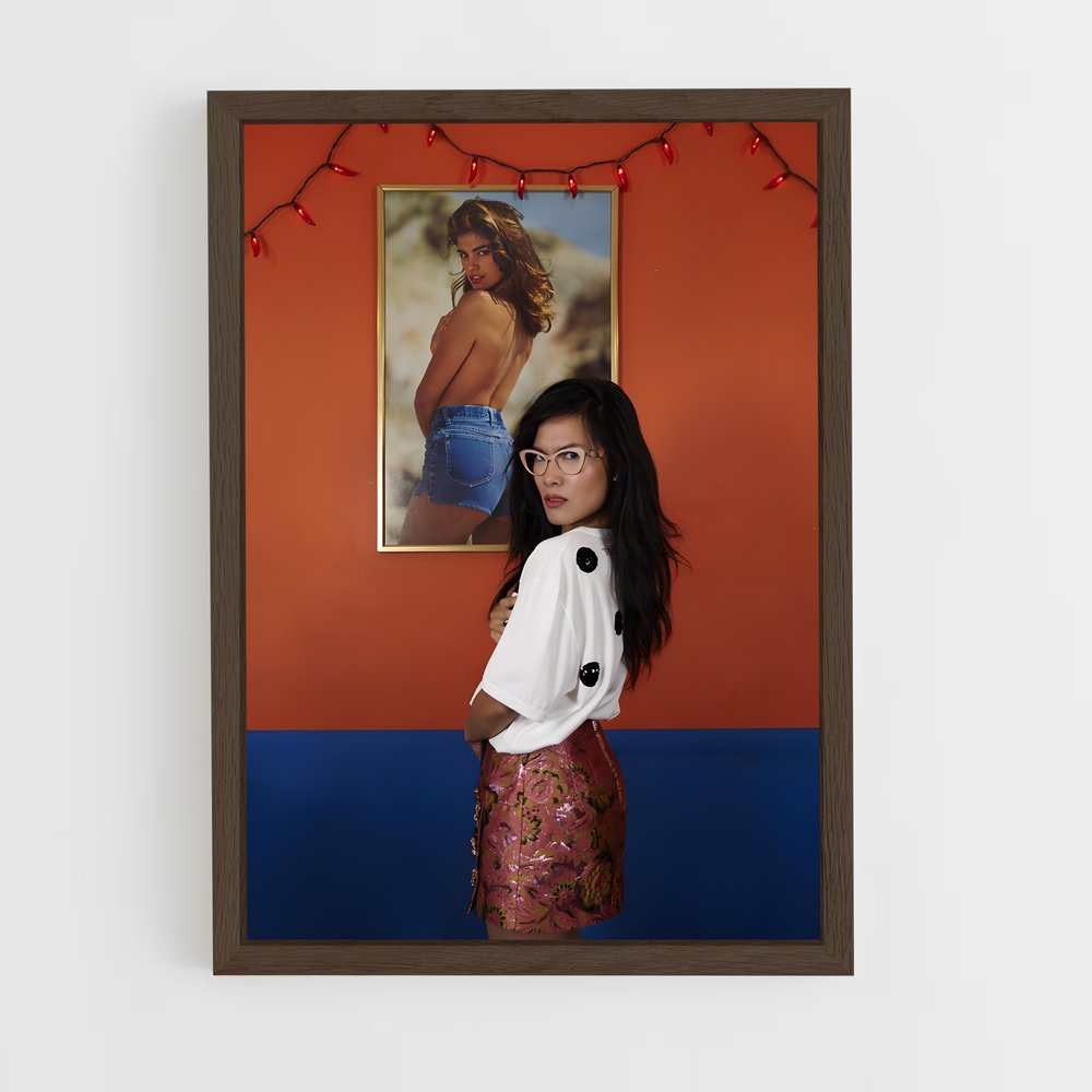 ap-ali wong-2 cadre Bois foncé