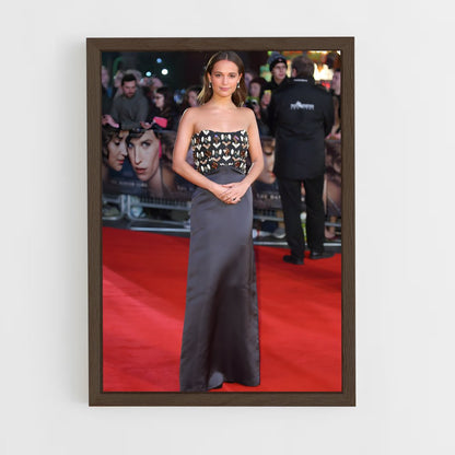 ap-alicia vikander-1 cadre Bois foncé