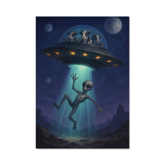 Poster Enlèvement Extraterrestre