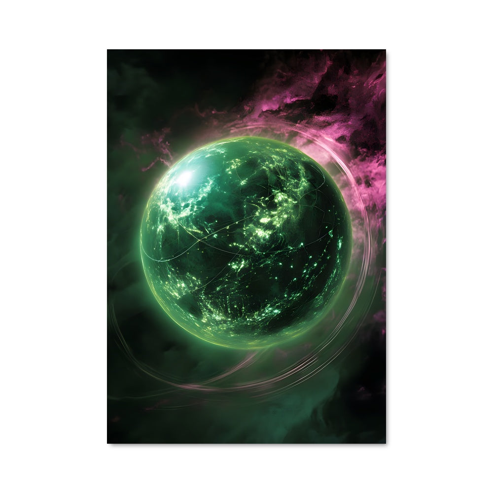 Poster Nebula Verde