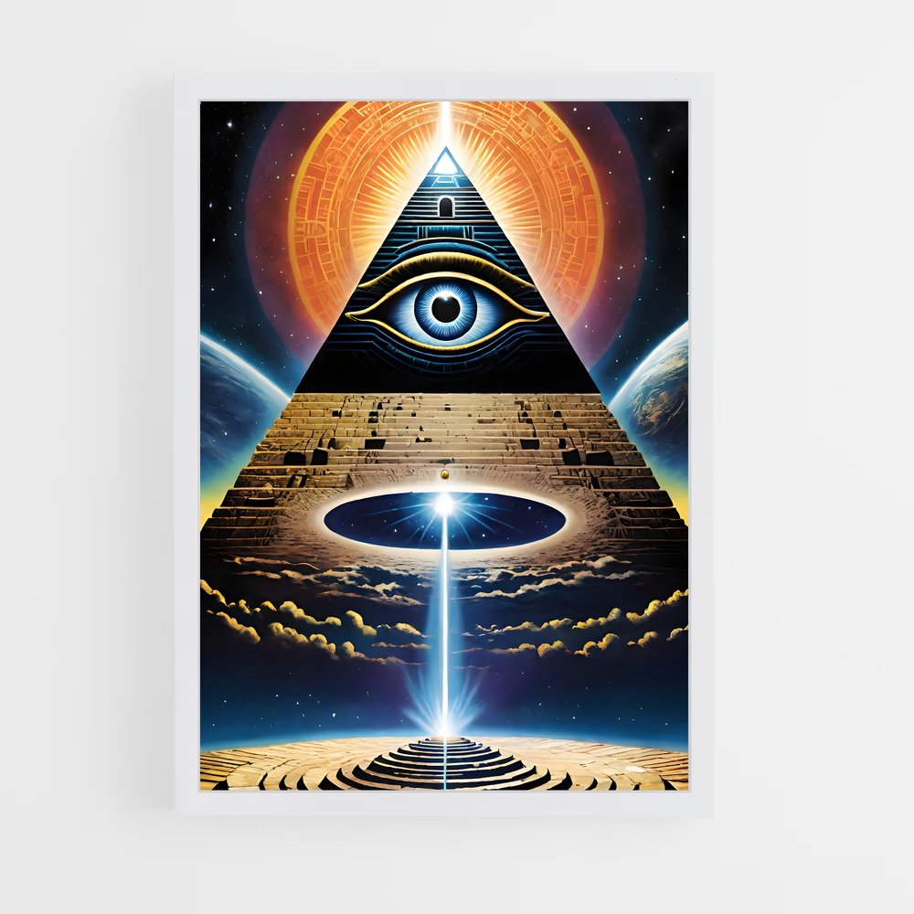 ap-all seeing eye-2 cadre Blanc
