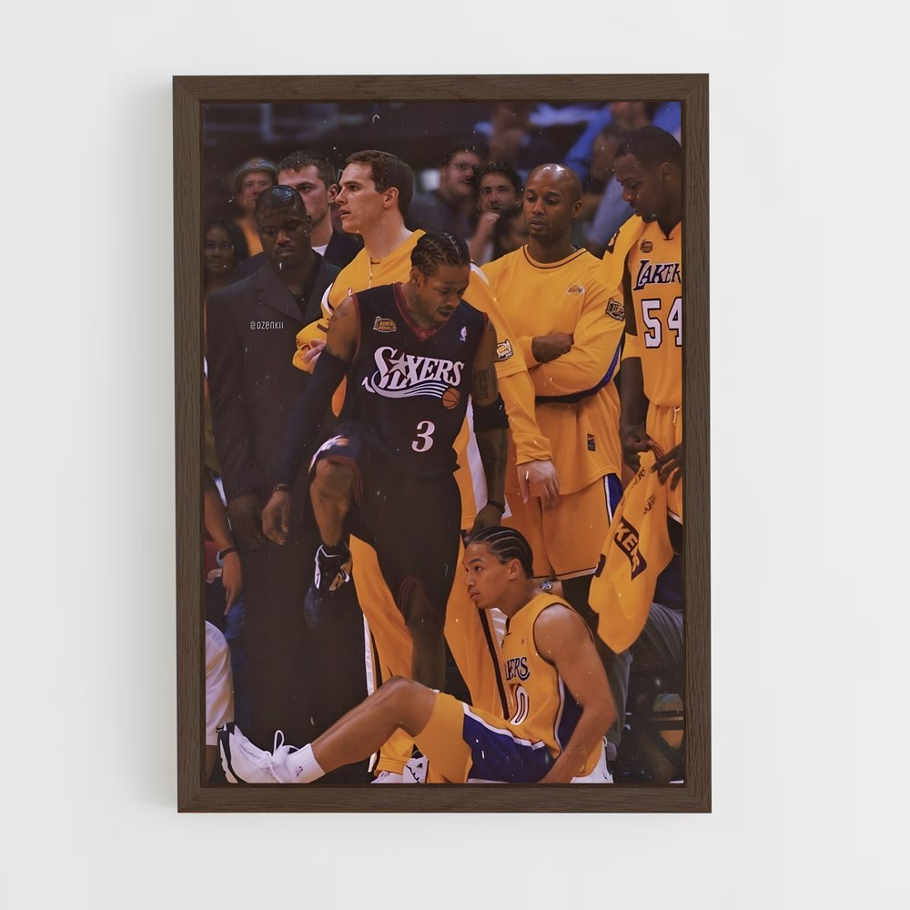 ap-allen iverson-8 cadre Bois foncé