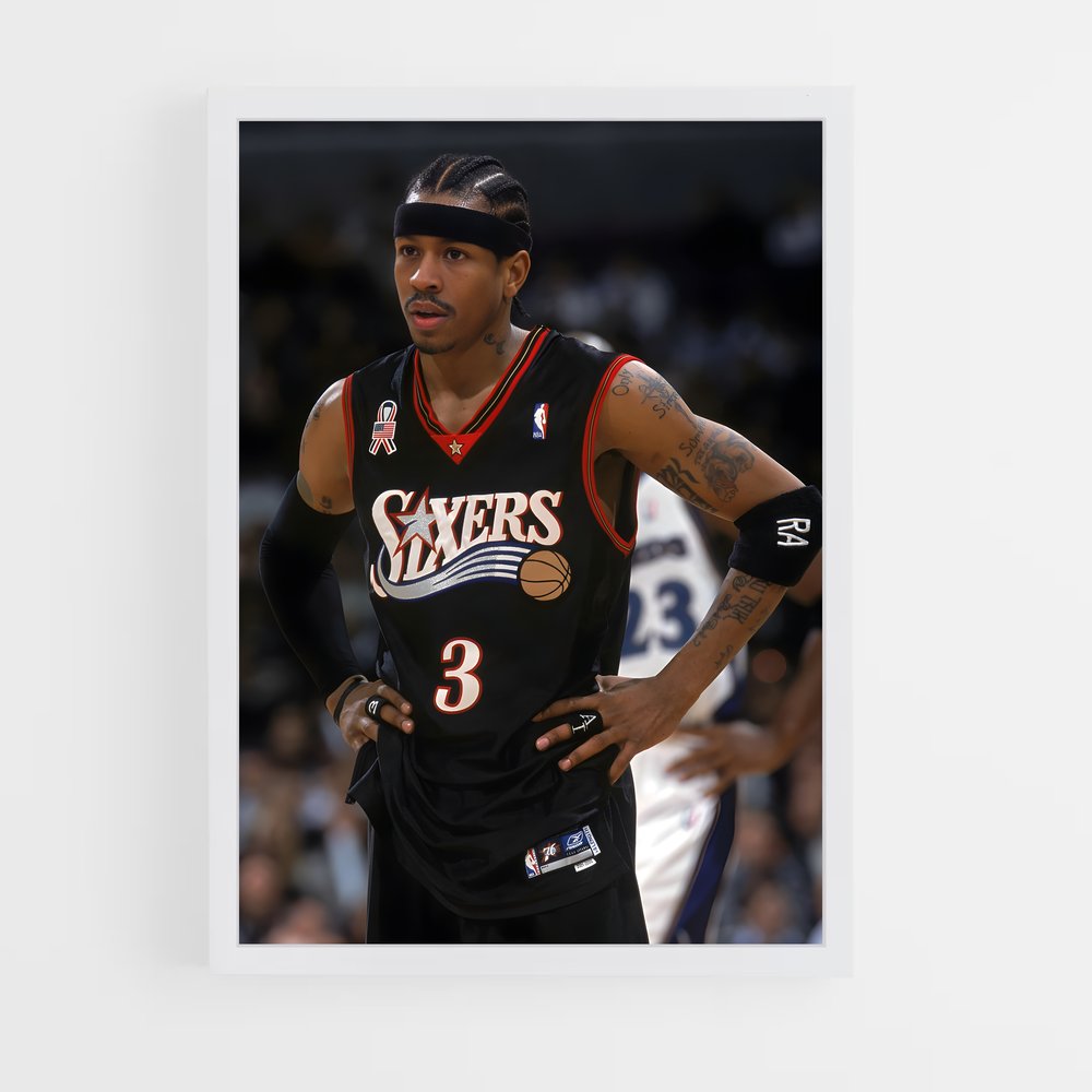 ap-allen iverson-9 cadre Blanc