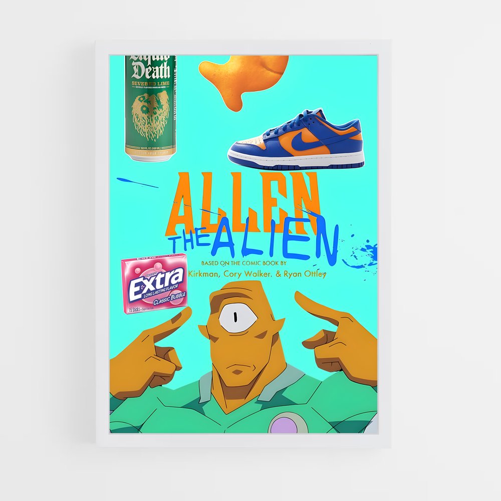 ap-allen the alien-3 cadre Blanc