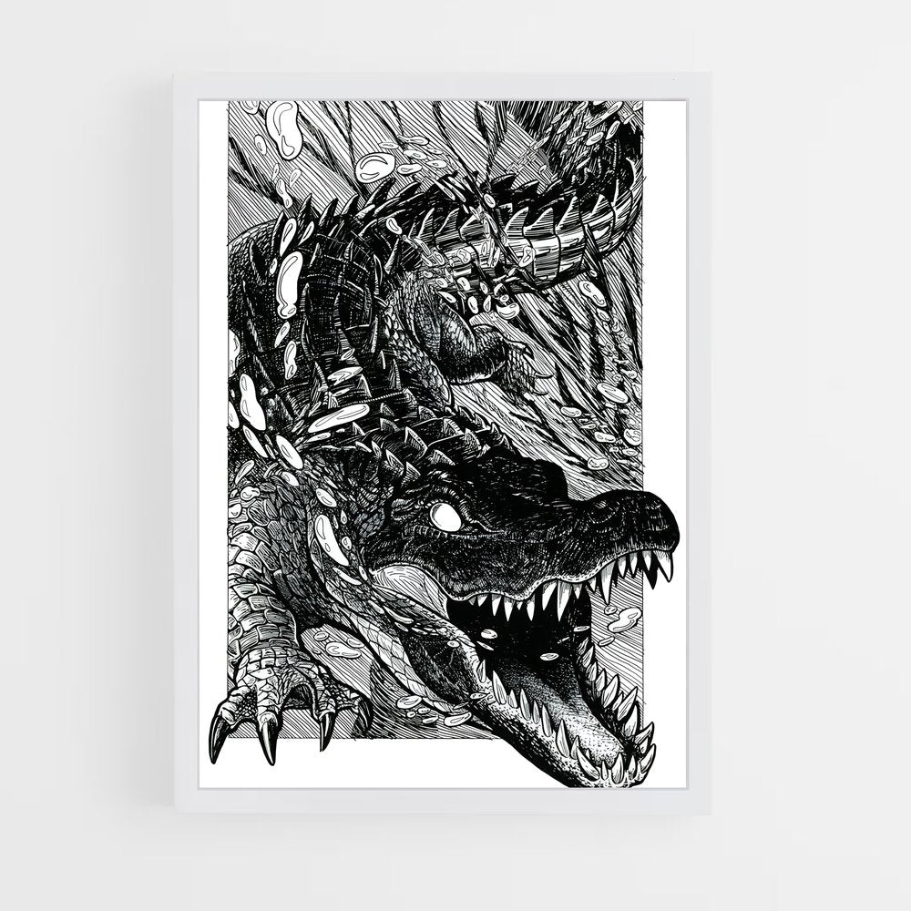 ap-alligator-9 cadre Blanc