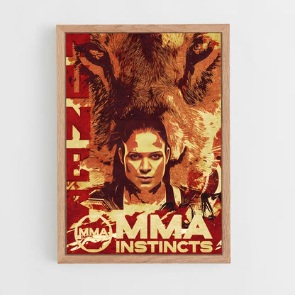 ap-amanda nunes-5 cadre Bois clair