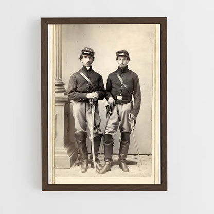 ap-american civil war-7 cadre Bois foncé