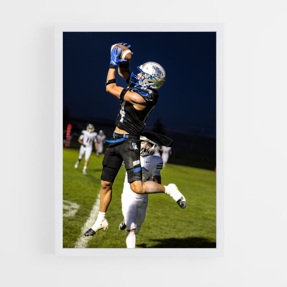 ap-american football-5 cadre Blanc