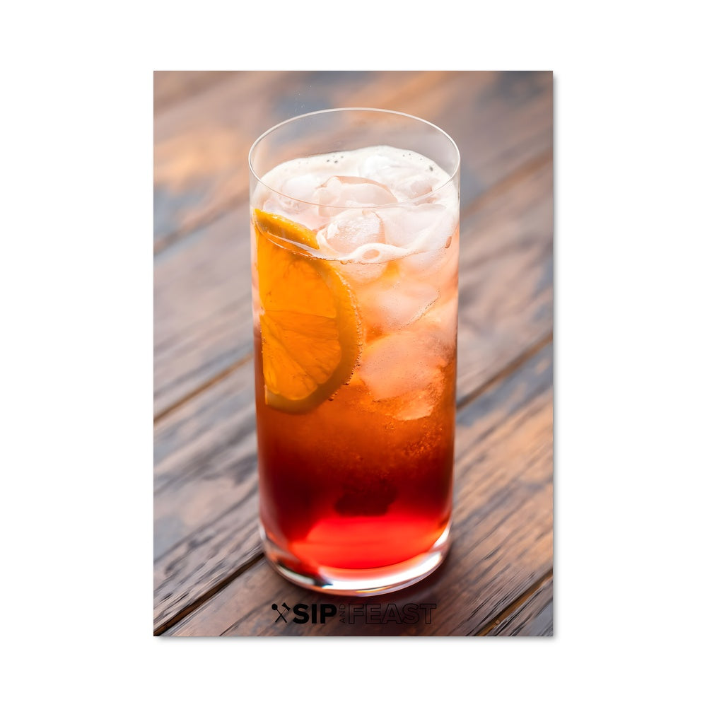 Poster Cocktail Écarlate