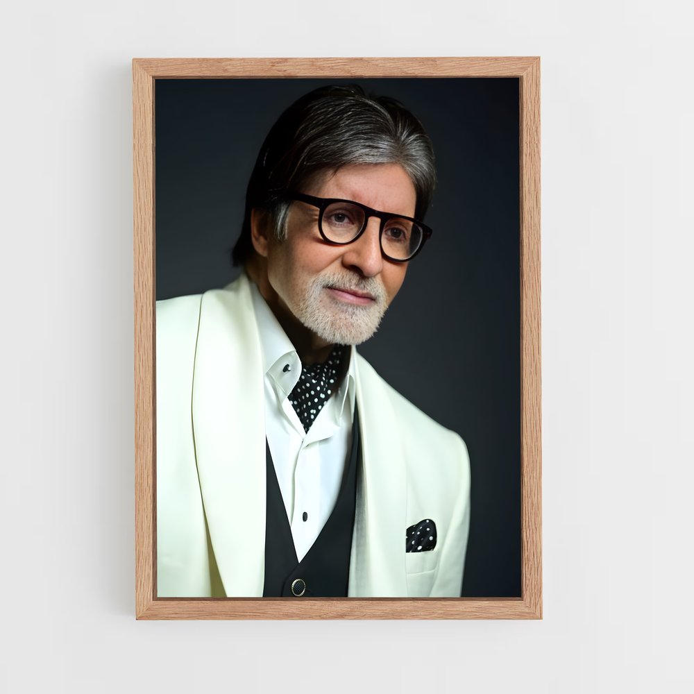 ap-amitabh bachchan-8 cadre Bois clair