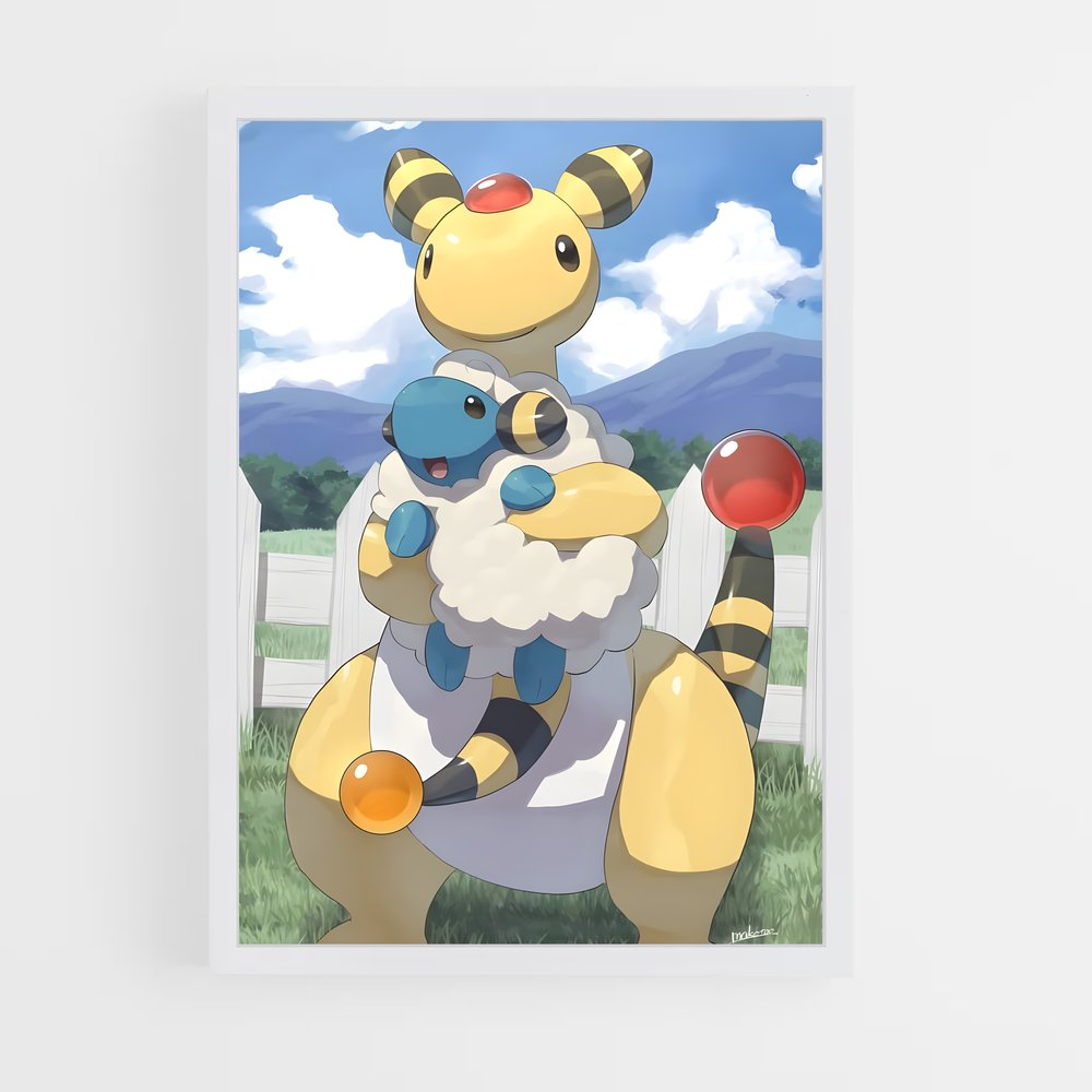 ap-ampharos-2 cadre Blanc