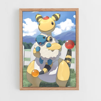 ap-ampharos-2 cadre Bois clair
