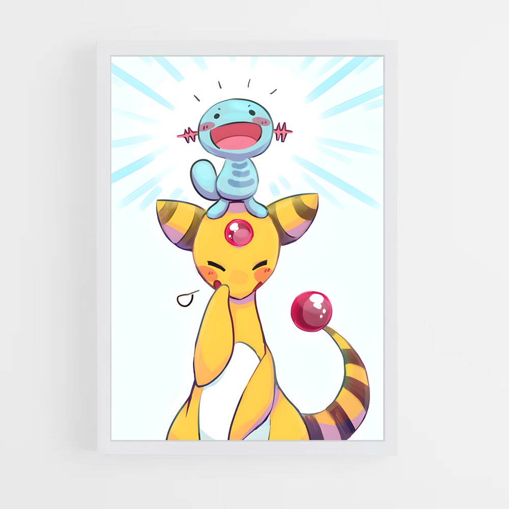 ap-ampharos-3 cadre Blanc