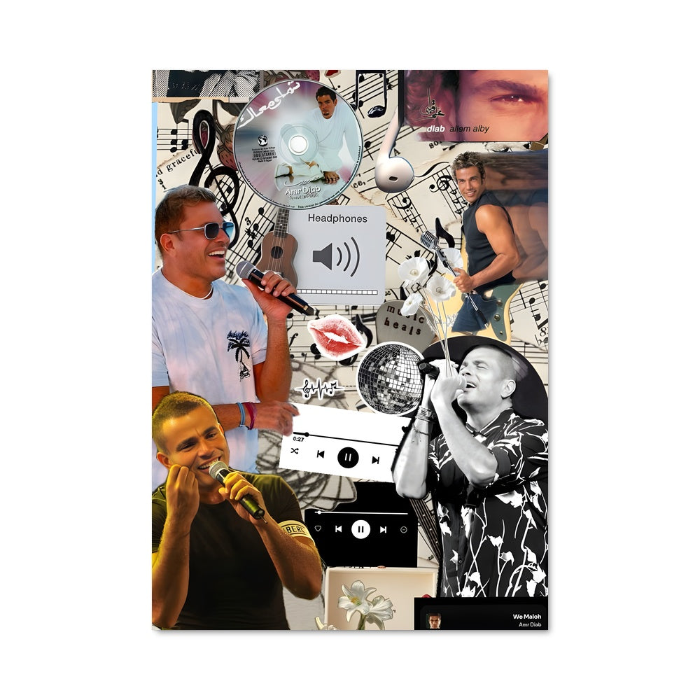 Poster Amr Diab En Chantant