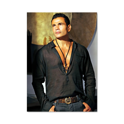 Poster Amr Diab: L'Élégance Urbaine