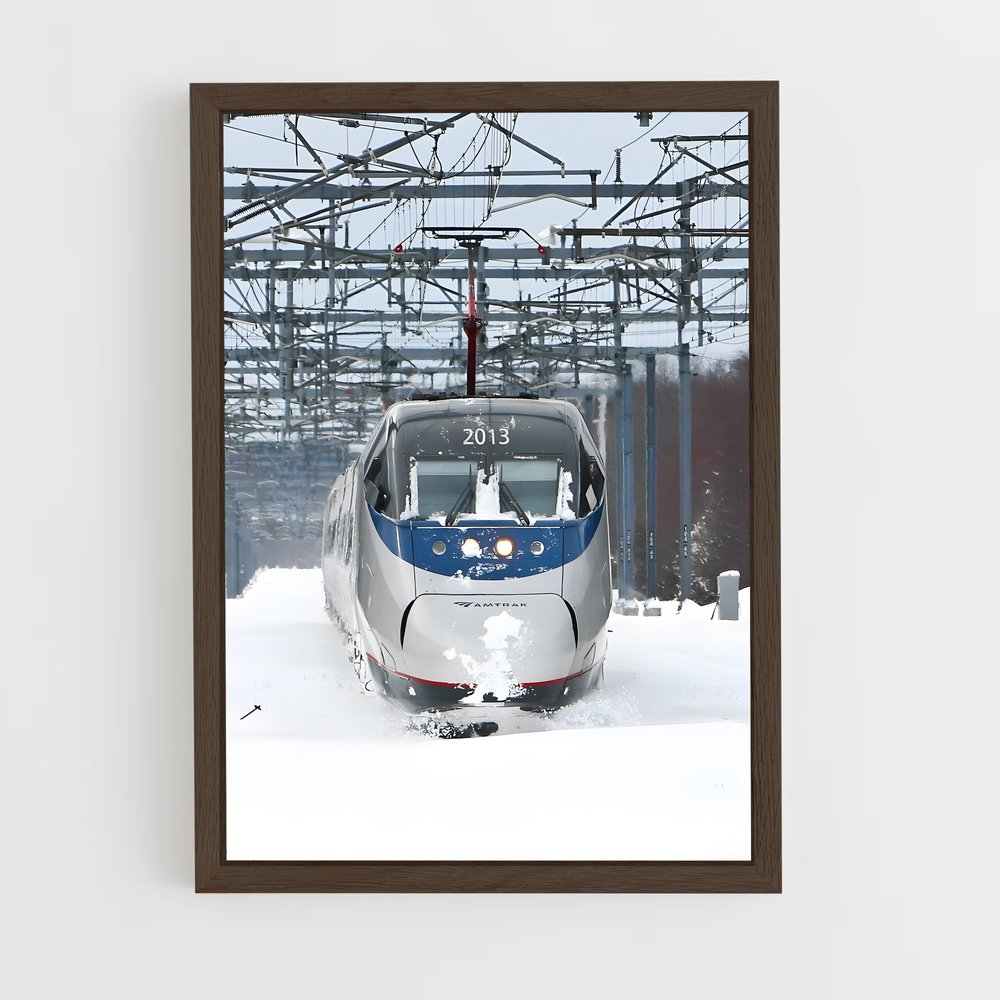 ap-amtrak acela-1 cadre Bois foncé