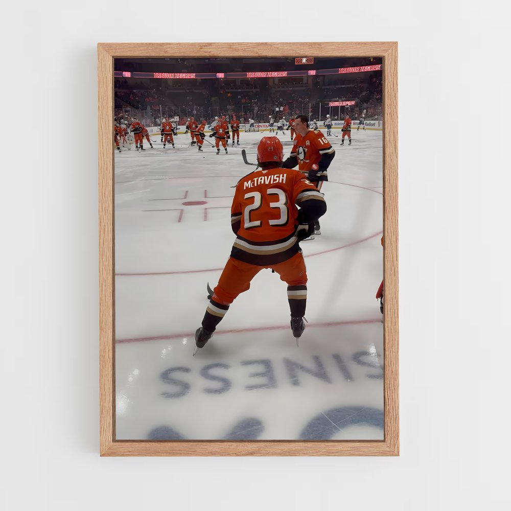 ap-anaheim ducks-13 cadre Bois clair