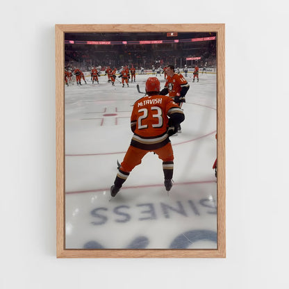 ap-anaheim ducks-13 cadre Bois clair