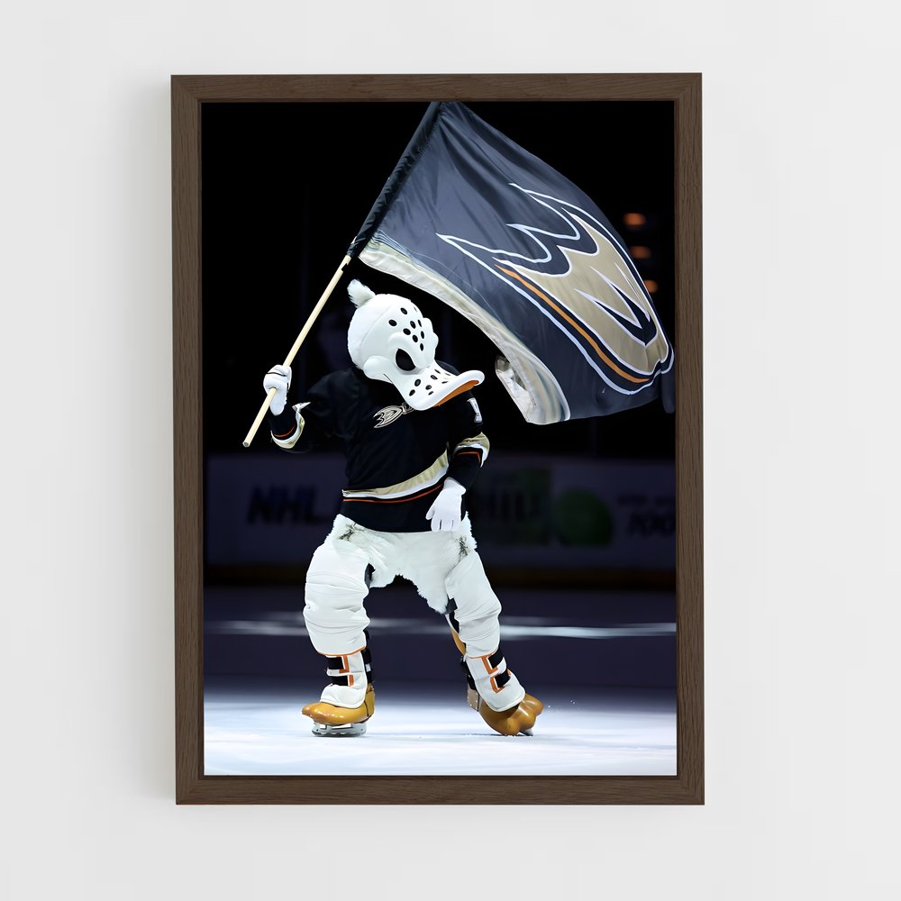 ap-anaheim ducks-3 cadre Bois foncé