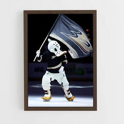 ap-anaheim ducks-3 cadre Bois foncé