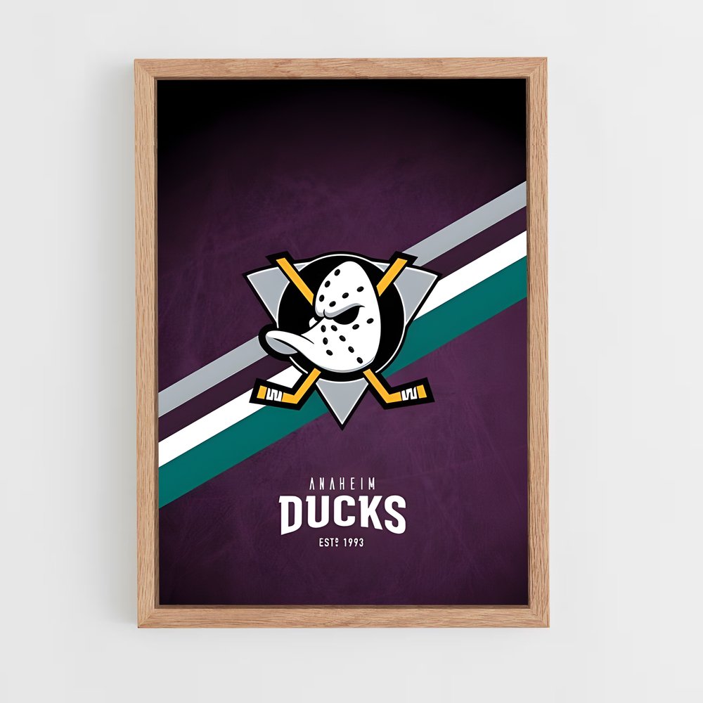 ap-anaheim ducks-5 cadre Bois clair