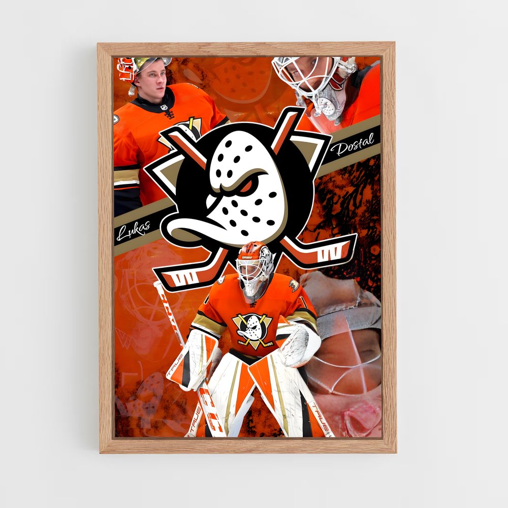 ap-anaheim ducks-7 cadre Bois clair