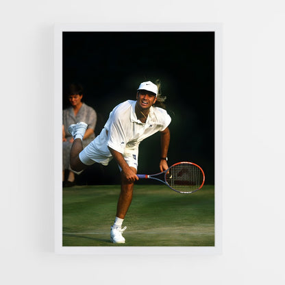 ap-andre agassi-9 cadre Blanc