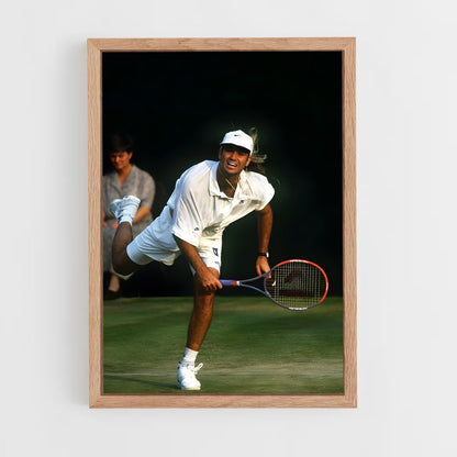 ap-andre agassi-9 cadre Bois clair