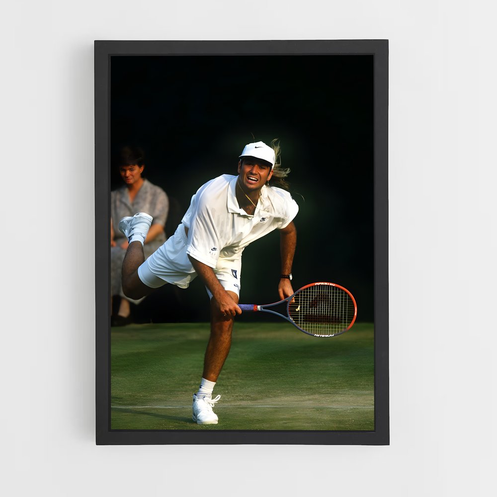 ap-andre agassi-9 cadre Noir