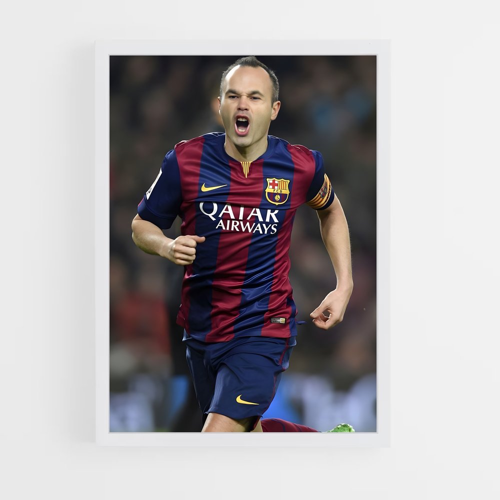 ap-andres iniesta-6 cadre Blanc