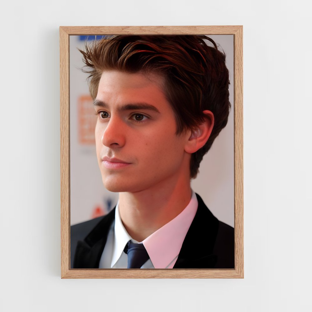 ap-andrew garfield-1 cadre Bois clair