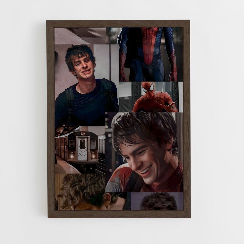 ap-andrew garfield-11 cadre Bois foncé