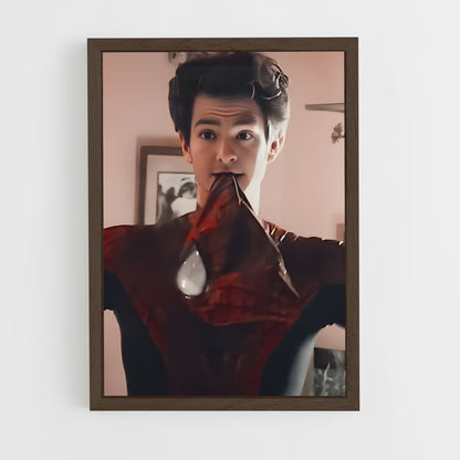 ap-andrew garfield-12 cadre Bois foncé