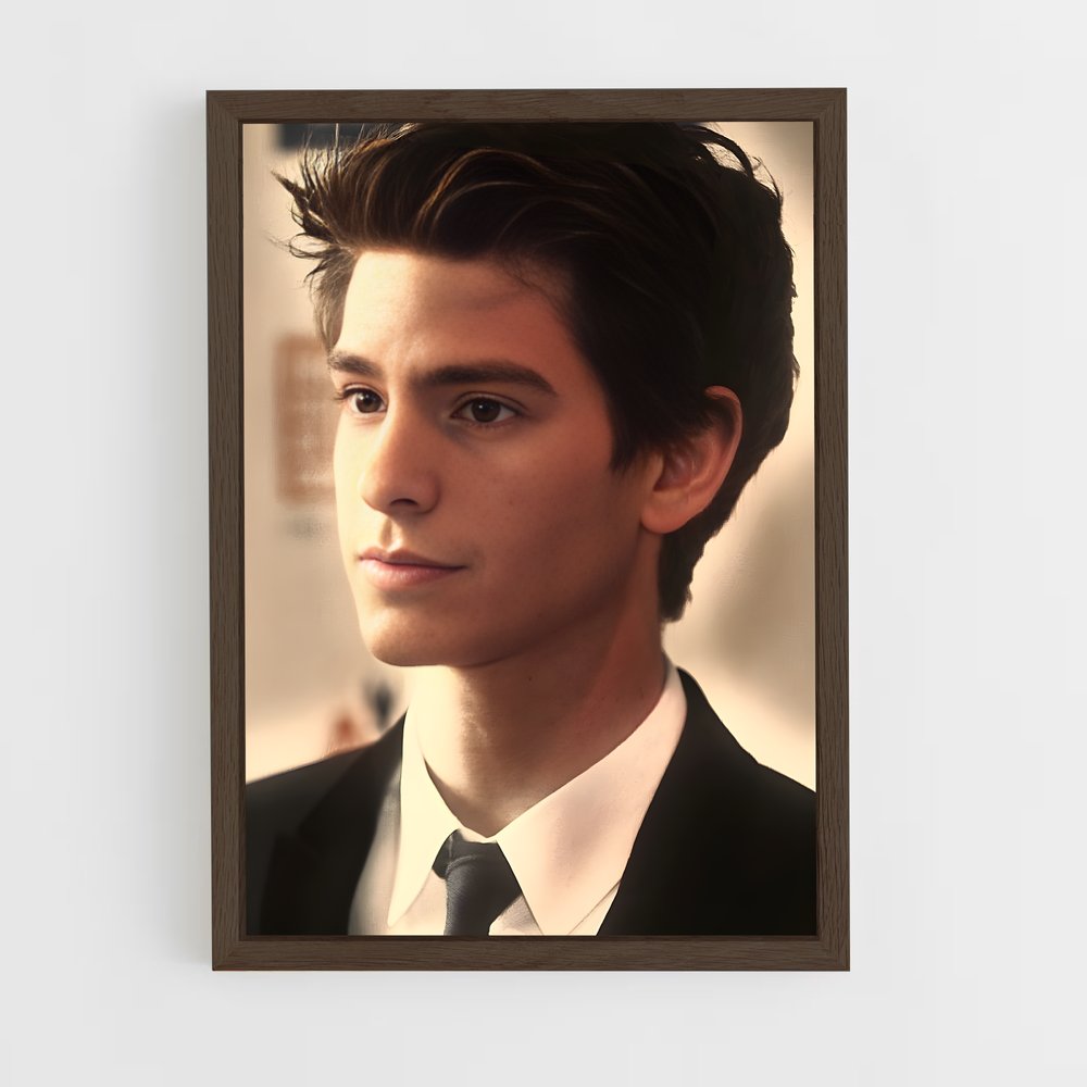 ap-andrew garfield-13 cadre Bois foncé