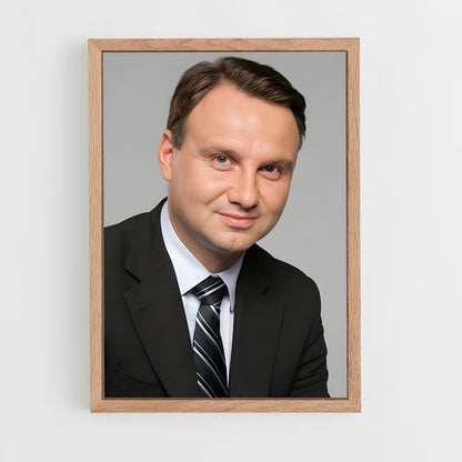 ap-andrzej duda-2 cadre Bois clair