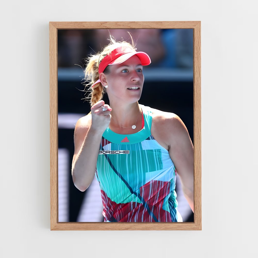 ap-angelique kerber-6 cadre Bois clair
