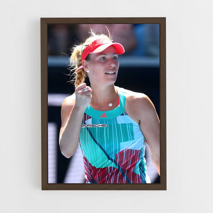 ap-angelique kerber-6 cadre Bois foncé