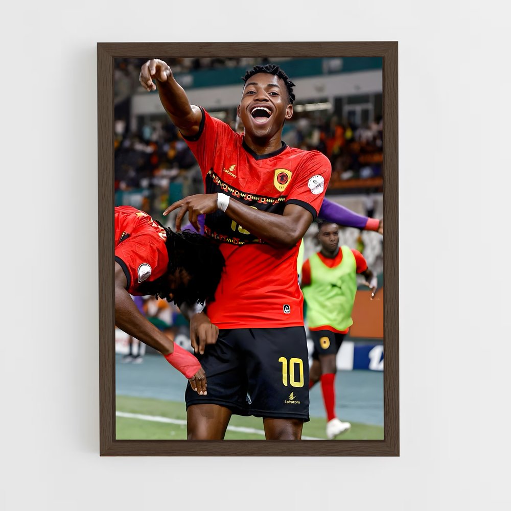 ap-angola national football team-2 cadre Bois foncé