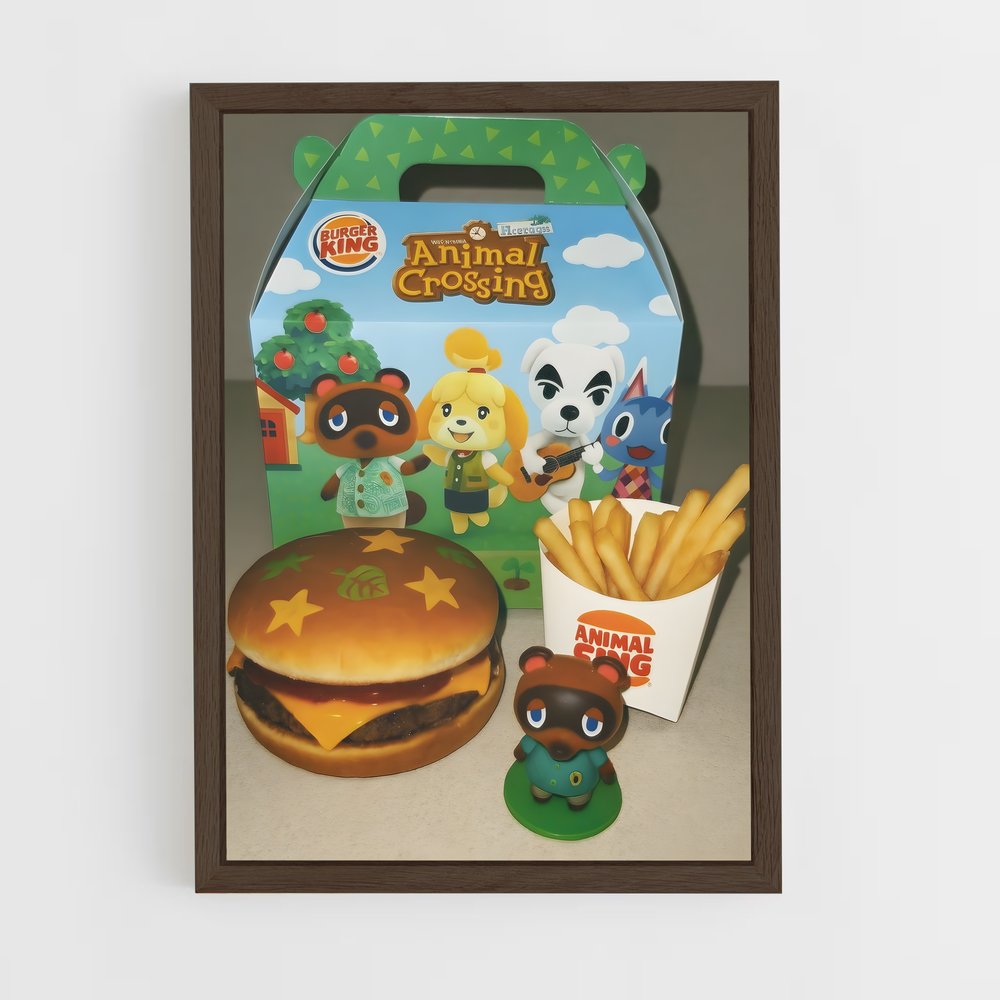 ap-animal crossing-1 cadre Bois foncé