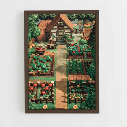 ap-animal crossing-3 cadre Bois foncé