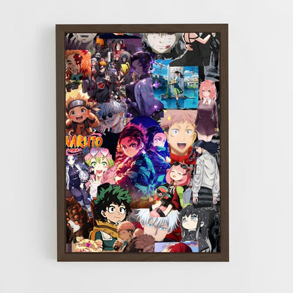 ap-anime community-2 cadre Bois foncé