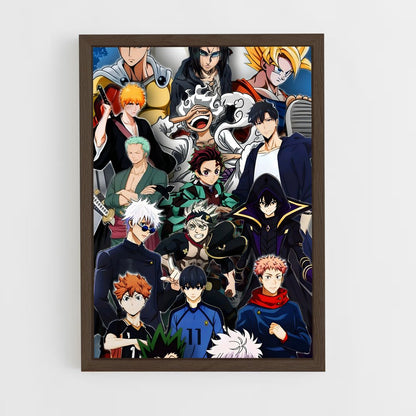 ap-anime community-8 cadre Bois foncé
