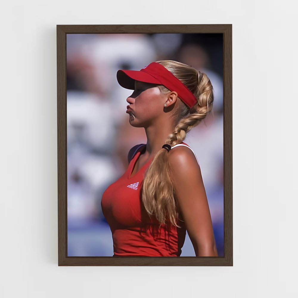 ap-anna kournikova-3 cadre Bois foncé
